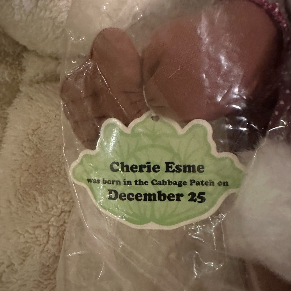 NWT Vintage AVON 1997 Cabbage Patch Collectible Doll 12” brown birthday gift - Picture 3 of 3